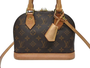 LOUIS VUITTON ルイヴィトン モノグラム アルマBB 2WAYハンドバッグ M53152 ショルダー ロゴ ゴールド金具 良品 中古 4b004683