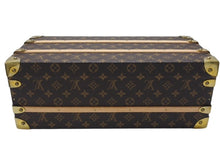 画像をギャラリービューアに読み込む, LOUIS VUITTON ルイヴィトン トランク マル・フルール M41504 モノグラムキャンバス レザー ブラウン 美品 中古 4b004688
