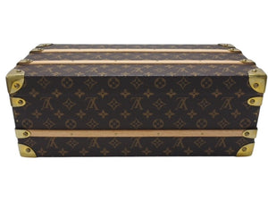 LOUIS VUITTON ルイヴィトン トランク マル・フルール M41504 モノグラムキャンバス レザー ブラウン 美品 中古 4b004688