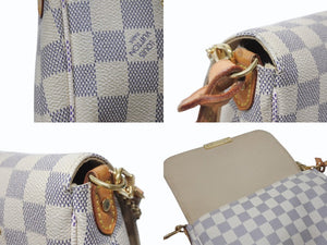 LOUIS VUITTON ルイヴィトン ショルダーバッグ N41277 フェイボリットPM ダミエ アズール ホワイト ゴールド金具 美品 中古 4b004689