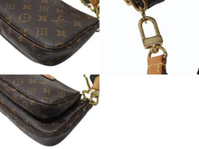 Load image into Gallery viewer, 極美品 LOUIS VUITTON ルイヴィトン ミュルティポシェット アクセソワール カーキ ショルダーバッグ モノグラム M44813 中古 4b004690