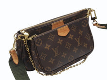 Load image into Gallery viewer, 極美品 LOUIS VUITTON ルイヴィトン ミュルティポシェット アクセソワール カーキ ショルダーバッグ モノグラム M44813 中古 4b004690