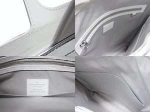 極美品 希少 LOUIS VUITTON ルイヴィトン ハンドバッグ モノグラム フリーザー サックプラ M23151 PVC エナメル レザー ブラウン シルバー 中古 4b004691