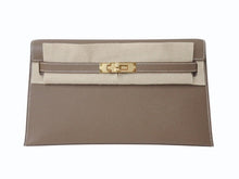 Load image into Gallery viewer, 新品未使用 HERMES エルメス ケリーエラン 2WAY ショルダーバッグ ヴォーマダム エトゥープ ゴールド金具 K刻印 2025年製 中古 4b004693