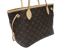 画像をギャラリービューアに読み込む, 未使用 LOUIS VUITTON ルイヴィトン トートバッグ ネヴァーフルPM モノグラム M40155 ブラウン モノグラムキャンバス レザー 中古 4b004699