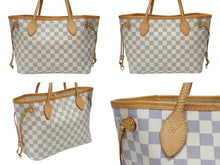 Load image into Gallery viewer, LOUIS VUITTON ルイヴィトン ハンドバッグ ネヴァーフルPM ダミエアズールキャンバス N41362 ホワイトゴールド金具 美品 中古 4b004700