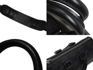 極美品 LOUIS VUITTON ルイヴィトン モノグラムエクリプス キーポル XS 2WAY ブラック M45947 中古 4b004701