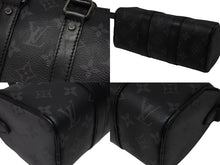 Load image into Gallery viewer, 極美品 LOUIS VUITTON ルイヴィトン モノグラムエクリプス キーポル XS 2WAY ブラック M45947 中古 4b004701