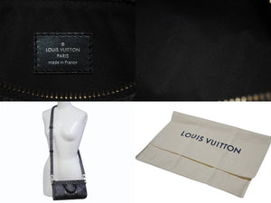 極美品 LOUIS VUITTON ルイヴィトン モノグラムエクリプス キーポル XS 2WAY ブラック M45947 中古 4b004701