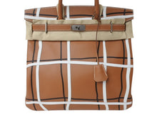 Load image into Gallery viewer, 新品未使用 HERMES エルメス ハンドバッグ オータクロア40 ◻︎W刻印 エヴァーカラー Hacarreaux エヴァーグレイン パラジウム金具 中古 4b004704