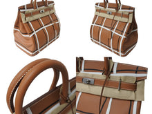 Load image into Gallery viewer, 新品未使用 HERMES エルメス ハンドバッグ オータクロア40 ◻︎W刻印 エヴァーカラー Hacarreaux エヴァーグレイン パラジウム金具 中古 4b004704