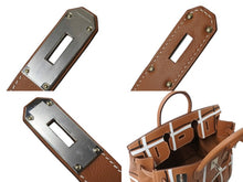 Load image into Gallery viewer, 新品未使用 HERMES エルメス ハンドバッグ オータクロア40 ◻︎W刻印 エヴァーカラー Hacarreaux エヴァーグレイン パラジウム金具 中古 4b004704
