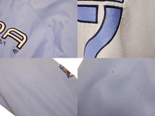 Load image into Gallery viewer, DADA SUPREME ダダシュプリーム ロゴ刺繍 ダウンジャケット シェル ブルー ホワイト サイズXL 美品 中古 4b004710