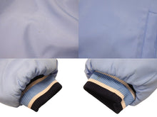 Load image into Gallery viewer, DADA SUPREME ダダシュプリーム ロゴ刺繍 ダウンジャケット シェル ブルー ホワイト サイズXL 美品 中古 4b004710