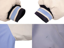 Load image into Gallery viewer, DADA SUPREME ダダシュプリーム ロゴ刺繍 ダウンジャケット シェル ブルー ホワイト サイズXL 美品 中古 4b004710