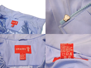 DADA SUPREME ダダシュプリーム ロゴ刺繍 ダウンジャケット シェル ブルー ホワイト サイズXL 美品 中古 4b004710 