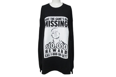 JUELZ SANTANA ジュエルズ サンタナ 長袖Ｔシャツ ロンT DIPLOMATS 05年 コットン ブラック ホワイト サイズXL 美品 中古 4b004713