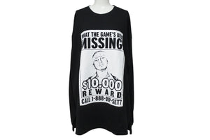 JUELZ SANTANA ジュエルズ サンタナ 長袖Ｔシャツ ロンT DIPLOMATS 05年 コットン ブラック ホワイト サイズXL 美品 中古 4b004713