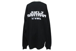 JUELZ SANTANA ジュエルズ サンタナ 長袖Ｔシャツ ロンT DIPLOMATS 05年 コットン ブラック ホワイト サイズXL 美品 中古 4b004713