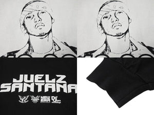 JUELZ SANTANA ジュエルズ サンタナ 長袖Ｔシャツ ロンT DIPLOMATS 05年 コットン ブラック ホワイト サイズXL 美品 中古 4b004713