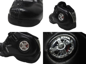 希少 DADA SUPREME ダダ シュプリーム スピナー1 ハイカットスニーカー DA1610008 ブラック シルバー サイズ27.5cm 美品 中古 4b004715 