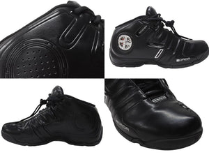 希少 DADA SUPREME ダダ シュプリーム スピナー1 ハイカットスニーカー DA1610008 ブラック シルバー サイズ27.5cm 美品 中古 4b004715 