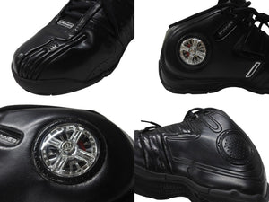希少 DADA SUPREME ダダ シュプリーム スピナー1 ハイカットスニーカー DA1610008 ブラック シルバー サイズ27.5cm 美品 中古 4b004715 