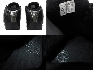 希少 DADA SUPREME ダダ シュプリーム スピナー1 ハイカットスニーカー DA1610008 ブラック シルバー サイズ27.5cm 美品 中古 4b004715 