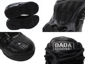 希少 DADA SUPREME ダダ シュプリーム スピナー1 ハイカットスニーカー DA1610008 ブラック シルバー サイズ27.5cm 美品 中古 4b004715 