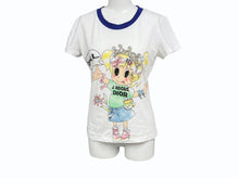 Load image into Gallery viewer, 極美品 Christian Dior クリスチャンディオール J&#39;ADORE ジャドール リンガーTシャツ 4E16155594 サイズ42 ホワイト ブルー 中古 4b004716