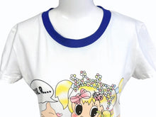Load image into Gallery viewer, 極美品 Christian Dior クリスチャンディオール J&#39;ADORE ジャドール リンガーTシャツ 4E16155594 サイズ42 ホワイト ブルー 中古 4b004716
