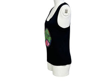 Load image into Gallery viewer, 極美品 Christian Dior クリスチャンディオール タンクトップ 5P16155973 サイズ38 ピースマーク ラインストーン ガリアーノ期 中古 4b004717