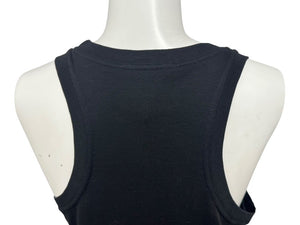 極美品 Christian Dior クリスチャンディオール タンクトップ 5P16155973 サイズ38 ピースマーク ラインストーン ガリアーノ期 中古 4b004717