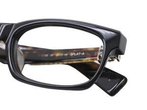 CHROME HEARTS クロムハーツ 伊達メガネ SPLAT-A サイズ55□17 -143 BSフレア シルバー925 ブラック 鼈甲カラー レンズ無し 美品 中古 4b004722
