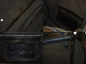 CHROME HEARTS クロムハーツ メールバッグ ショルダーバッグ ガンスリンガー ダガージップ レザー シルバー925 カモフラ柄 美品 中古 4b004723