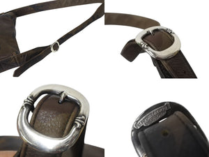 CHROME HEARTS クロムハーツ メールバッグ ショルダーバッグ ガンスリンガー ダガージップ レザー シルバー925 カモフラ柄 美品 中古 4b004723