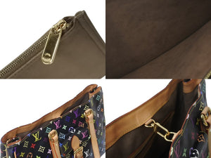 LOUIS VUITTON ルイヴィトン オーレリアGM トートバッグ M40101 モノグラム マルチカラー ブラック 村上隆 美品 中古 4b004726
