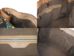 LOUIS VUITTON ルイヴィトン オーレリアGM トートバッグ M40101 モノグラム マルチカラー ブラック 村上隆 美品 中古 4b004726