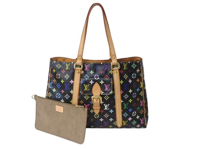 LOUIS VUITTON ルイヴィトン オーレリアGM トートバッグ M40101 モノグラム マルチカラー ブラック 村上隆 美品 中古 4b004726