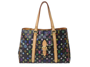 LOUIS VUITTON ルイヴィトン オーレリアGM トートバッグ M40101 モノグラム マルチカラー ブラック 村上隆 美品 中古 4b004726