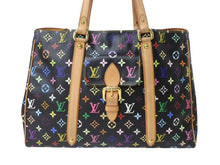 画像をギャラリービューアに読み込む, LOUIS VUITTON ルイヴィトン オーレリアGM トートバッグ M40101 モノグラム マルチカラー ブラック 村上隆 美品 中古 4b004726