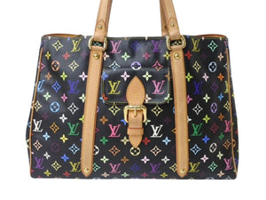 LOUIS VUITTON ルイヴィトン オーレリアGM トートバッグ M40101 モノグラム マルチカラー ブラック 村上隆 美品 中古 4b004726