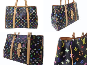 LOUIS VUITTON ルイヴィトン オーレリアGM トートバッグ M40101 モノグラム マルチカラー ブラック 村上隆 美品 中古 4b004726