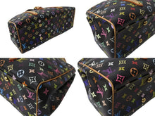 画像をギャラリービューアに読み込む, LOUIS VUITTON ルイヴィトン オーレリアGM トートバッグ M40101 モノグラム マルチカラー ブラック 村上隆 美品 中古 4b004726