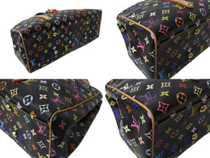 LOUIS VUITTON ルイヴィトン オーレリアGM トートバッグ M40101 モノグラム マルチカラー ブラック 村上隆 美品 中古 4b004726