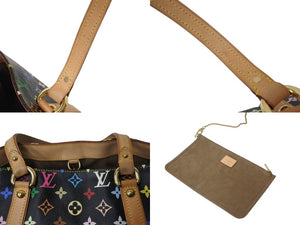 LOUIS VUITTON ルイヴィトン オーレリアGM トートバッグ M40101 モノグラム マルチカラー ブラック 村上隆 美品 中古 4b004726