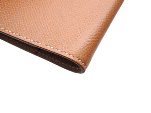 HERMES エルメス アジェンダ クシュベル カバー メモ帳 ペン付き ブラウン レザー 美品 中古 4b004727