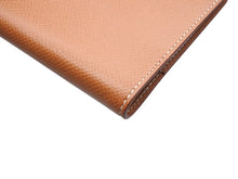 Load image into Gallery viewer, HERMES エルメス アジェンダ クシュベル カバー メモ帳 ペン付き ブラウン レザー 美品 中古 4b004727