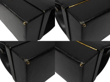 Load image into Gallery viewer, HERMES エルメス ヴィンテージ STEEL VANITY BAG サック マレット スティール バニティ ハンドバッグ ボックスカーフ ブラック ゴールド金具 美品 中古 4b004728
