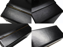 Load image into Gallery viewer, HERMES エルメス ヴィンテージ STEEL VANITY BAG サック マレット スティール バニティ ハンドバッグ ボックスカーフ ブラック ゴールド金具 美品 中古 4b004728